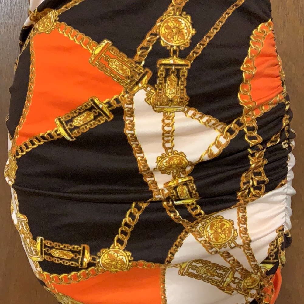Beautiful Chocolate and Orange Dress🤎🧡 - Picture 4 of 5